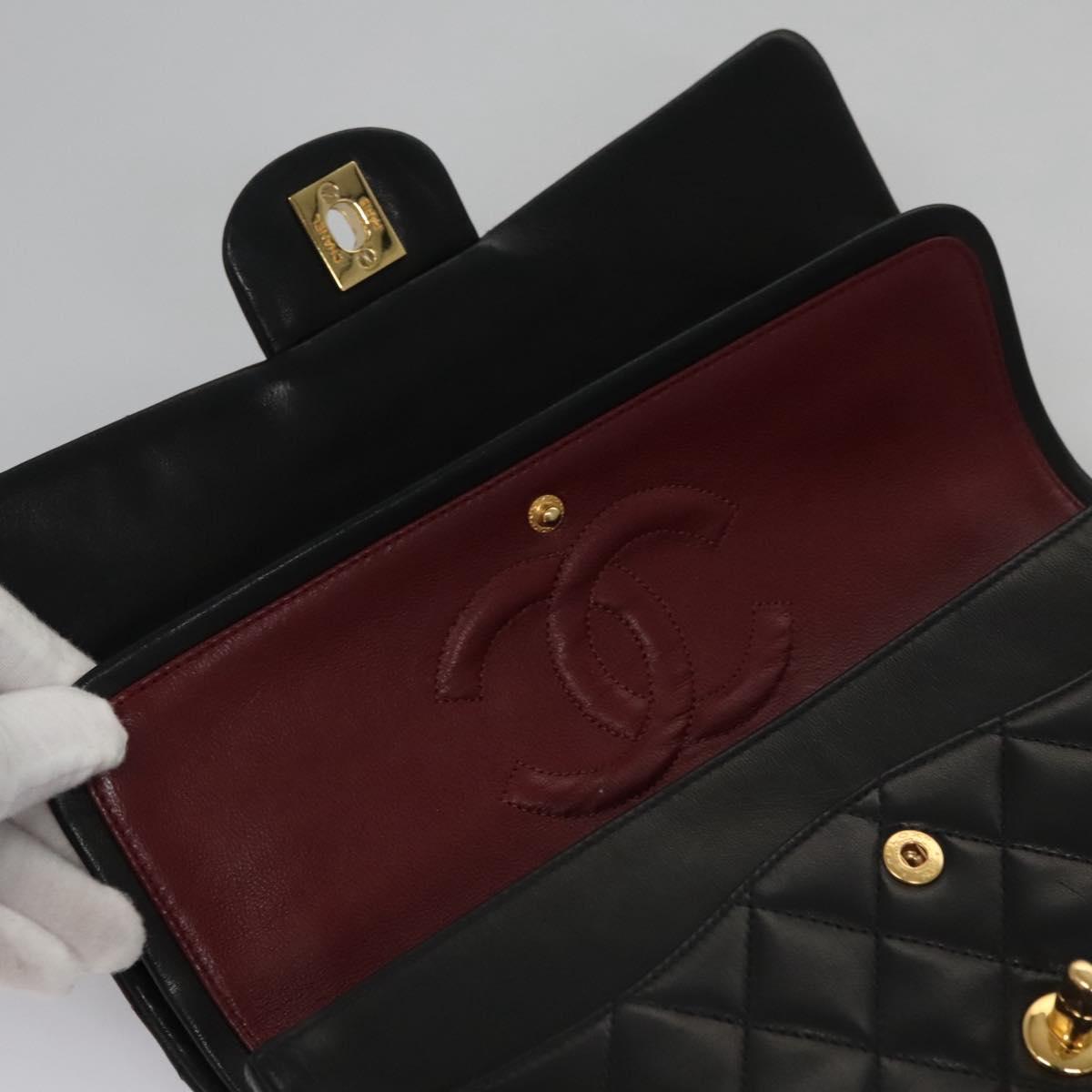Chanel Timeless Black Leather Shoulder Bag (Pre-Owned)