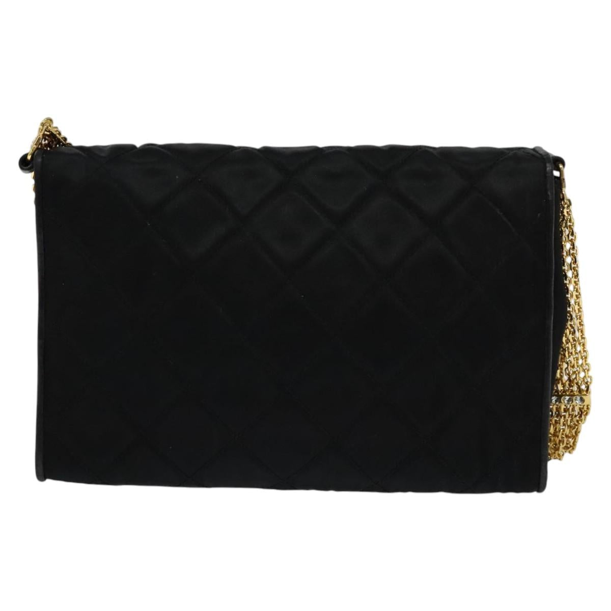 Chanel Black Silk Shoulder Bag (Pre-Owned)