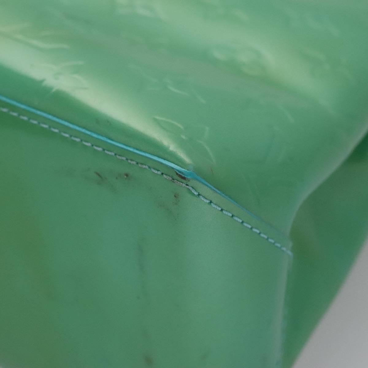 Louis Vuitton Wilshire Blue Patent Leather Handbag (Pre-Owned)