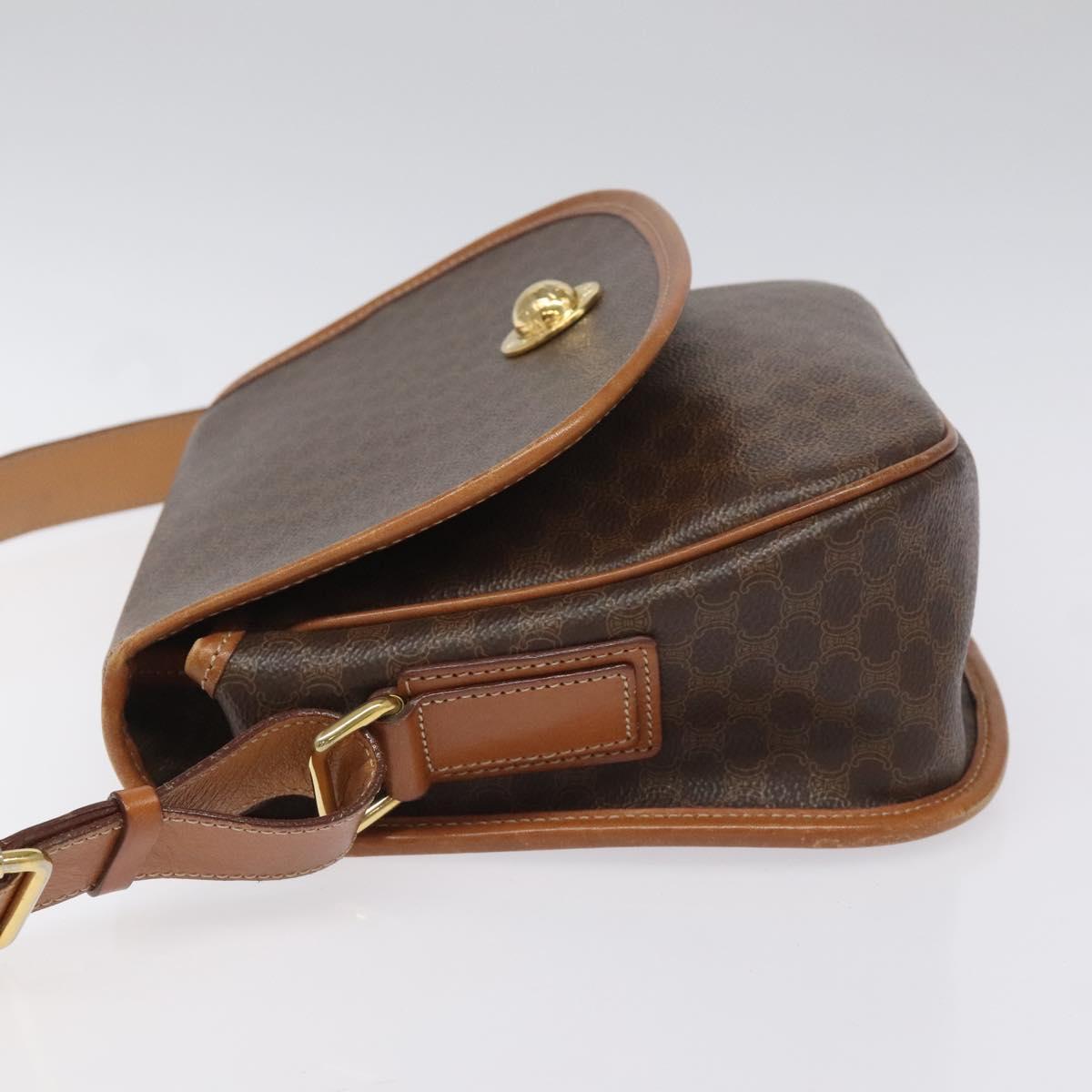 Céline Macadam Brown Canvas Shoulder Bag (Pre-Owned)