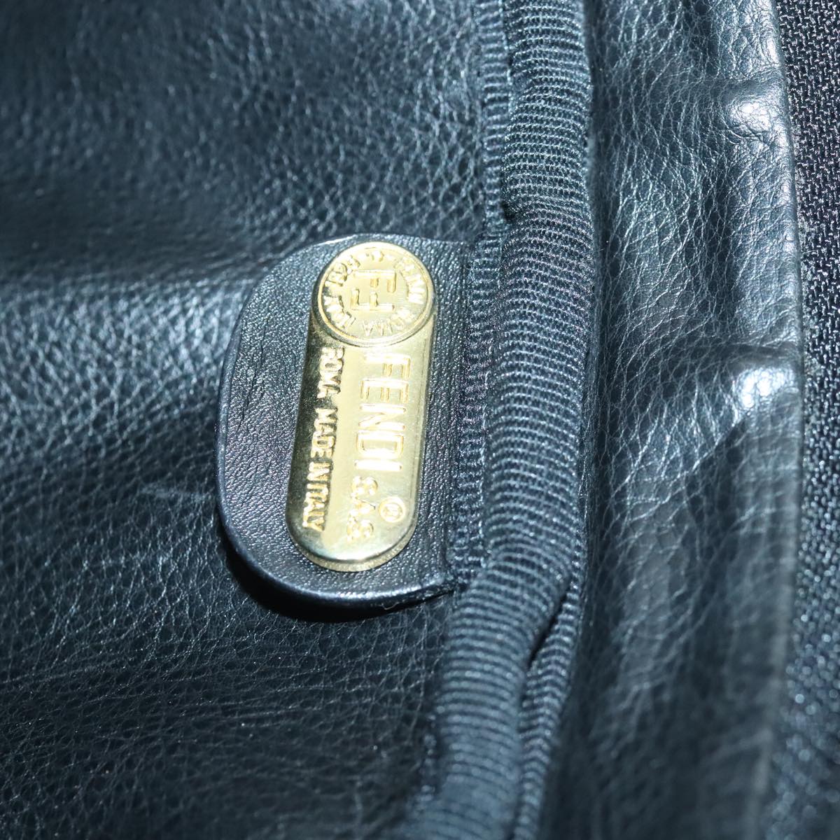 Fendi Pecan Brown Canvas Shoulder Bag (Pre-Owned)