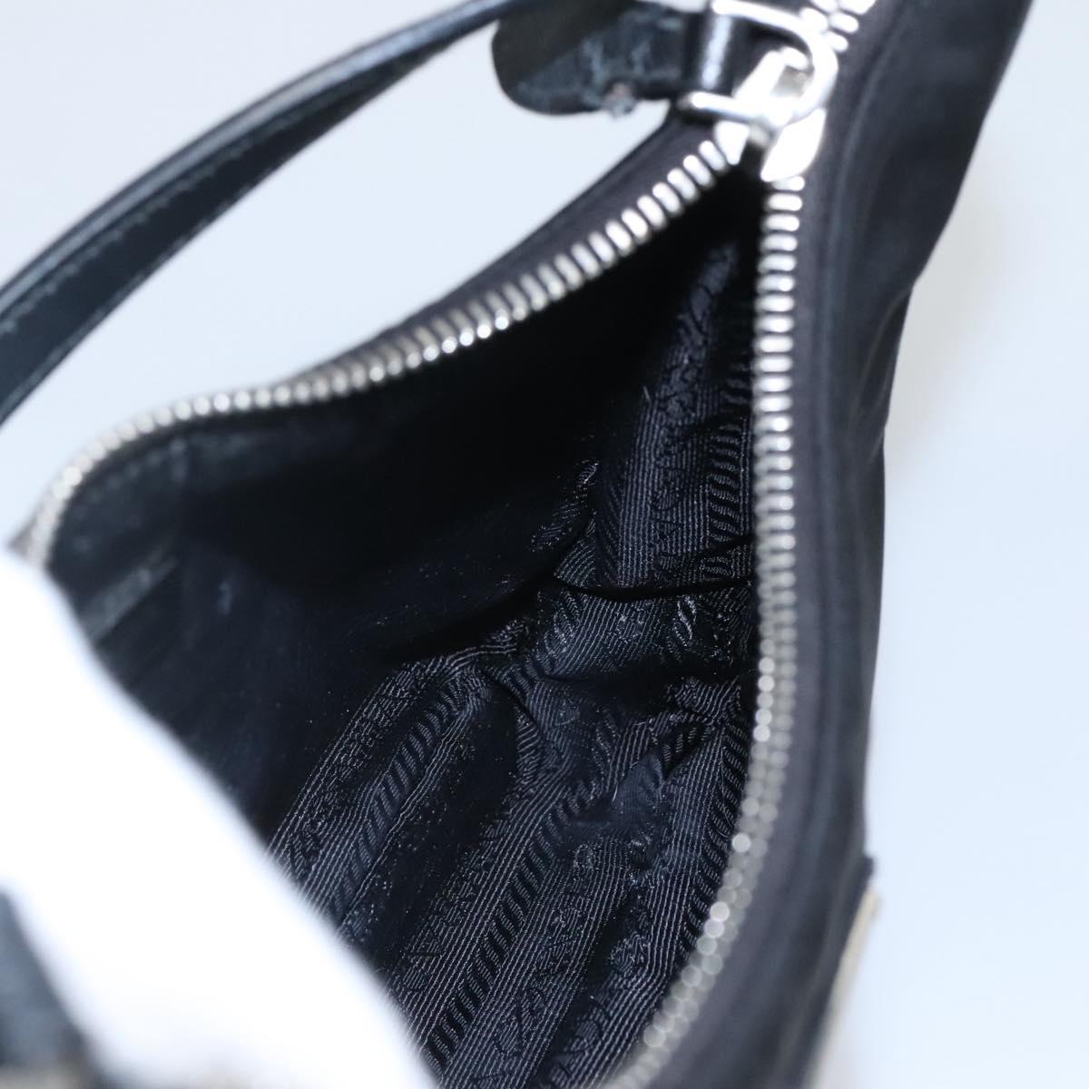 Prada Re-Edition Black Canvas Shoulder Bag (Pre-Owned)