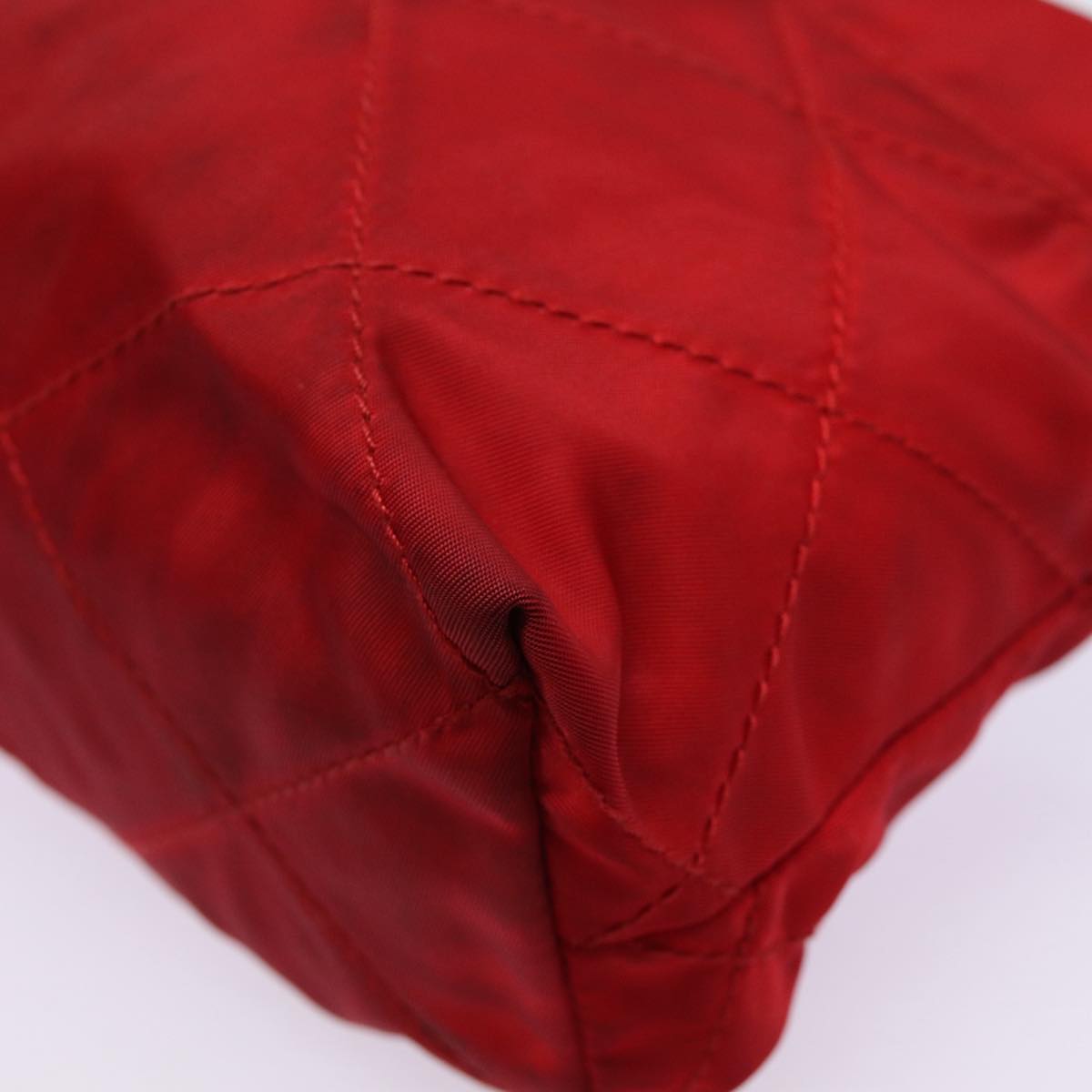 Prada Tessuto Red Synthetic Clutch Bag (Pre-Owned)