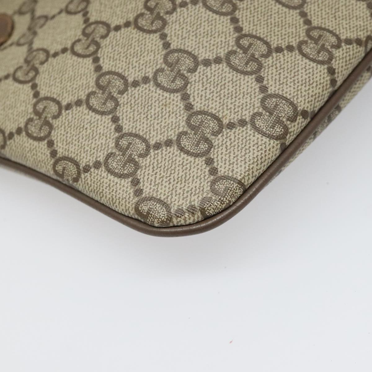 Gucci Ophidia Beige Canvas Shoulder Bag (Pre-Owned)