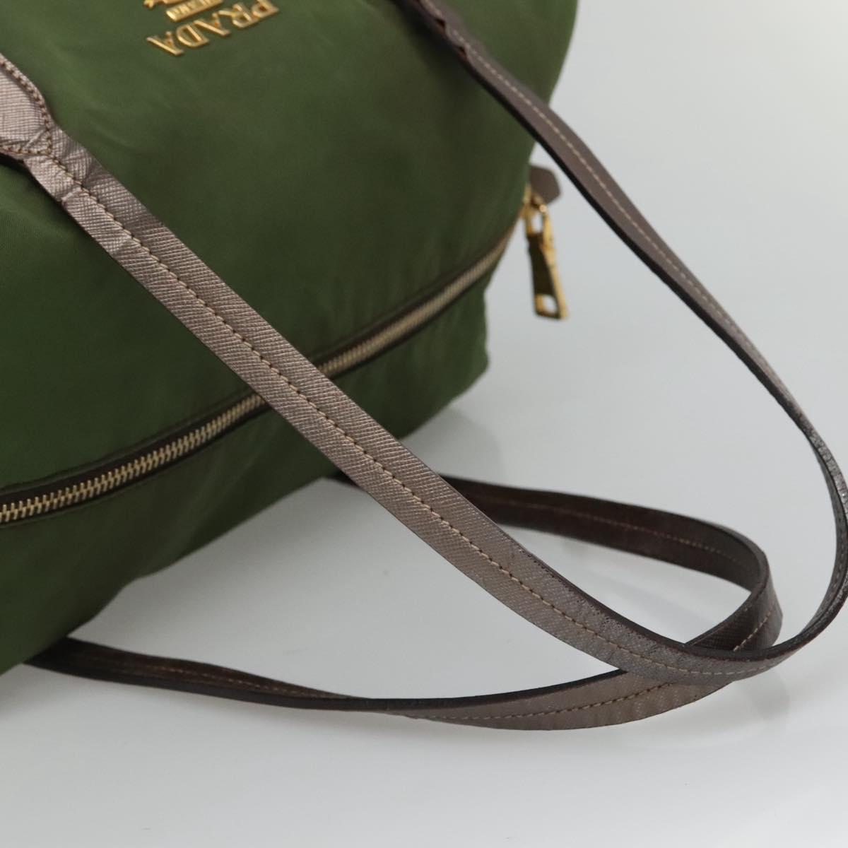 Prada Re-Nylon Green Synthetic Handbag (Pre-Owned)