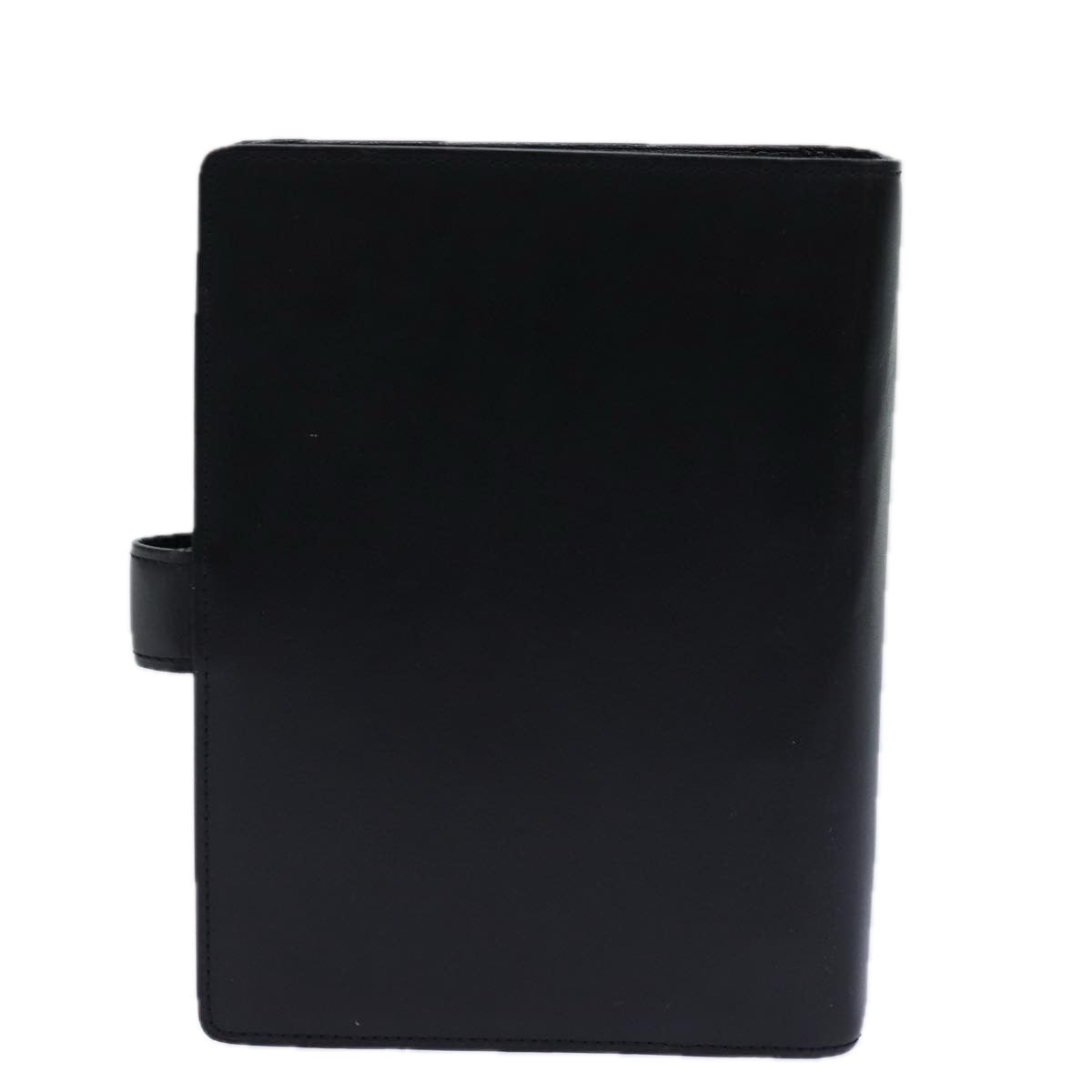 Louis Vuitton Agenda Mm Black Leather Wallet (Pre-Owned)