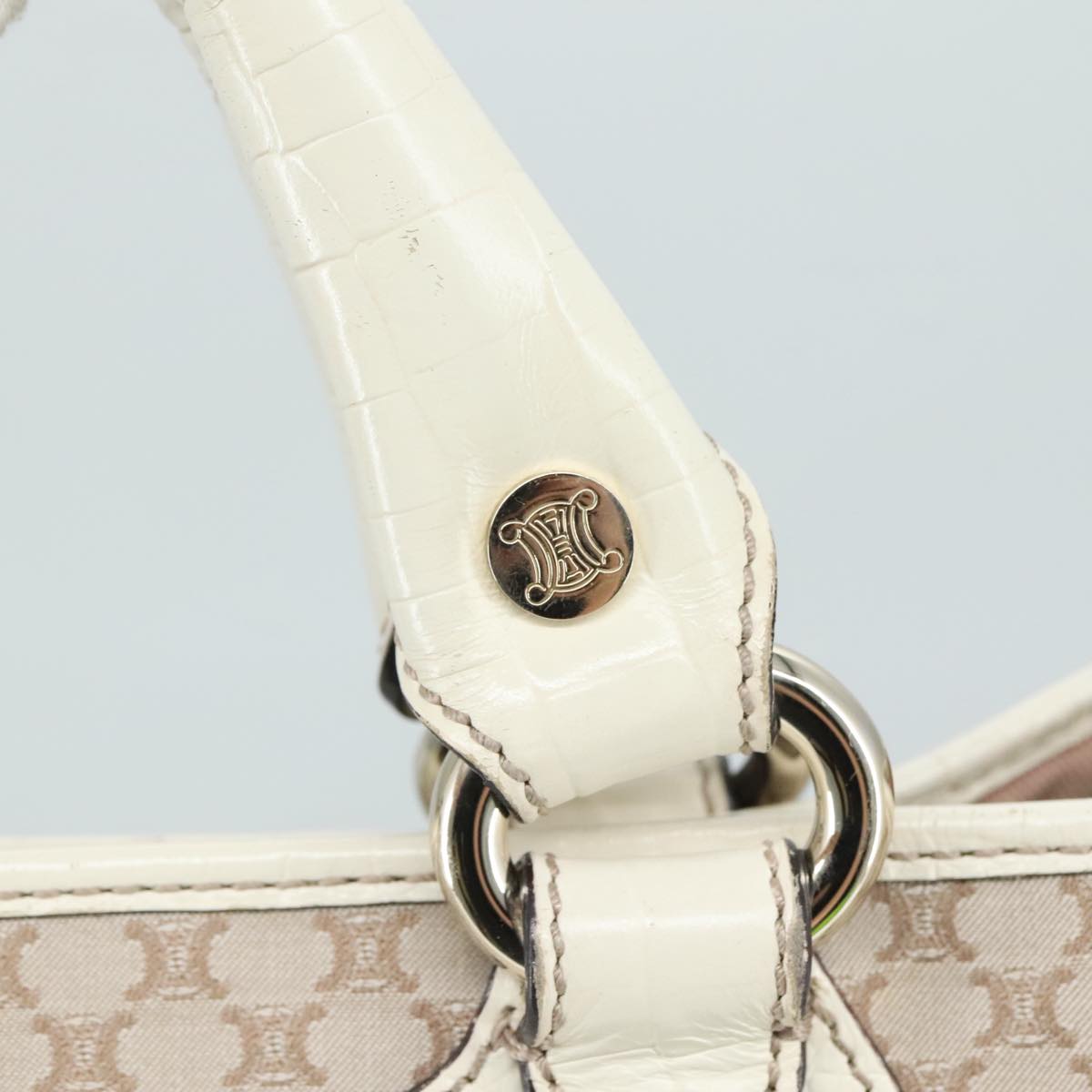 Céline Boogie Beige Canvas Handbag (Pre-Owned)