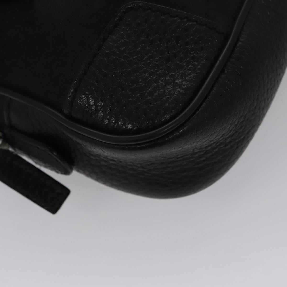 Gucci Gg Canvas Black Canvas Shoulder Bag (Pre-Owned)