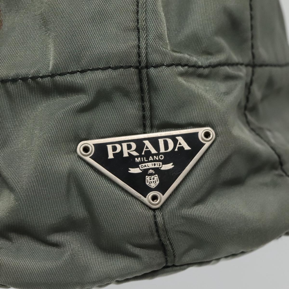 Prada Tessuto Grey Synthetic Tote Bag (Pre-Owned)