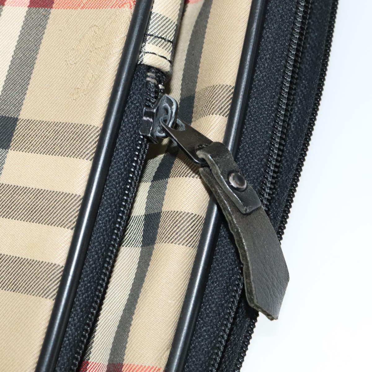 Burberry Nova Check Beige Canvas Travel Bag (Pre-Owned)