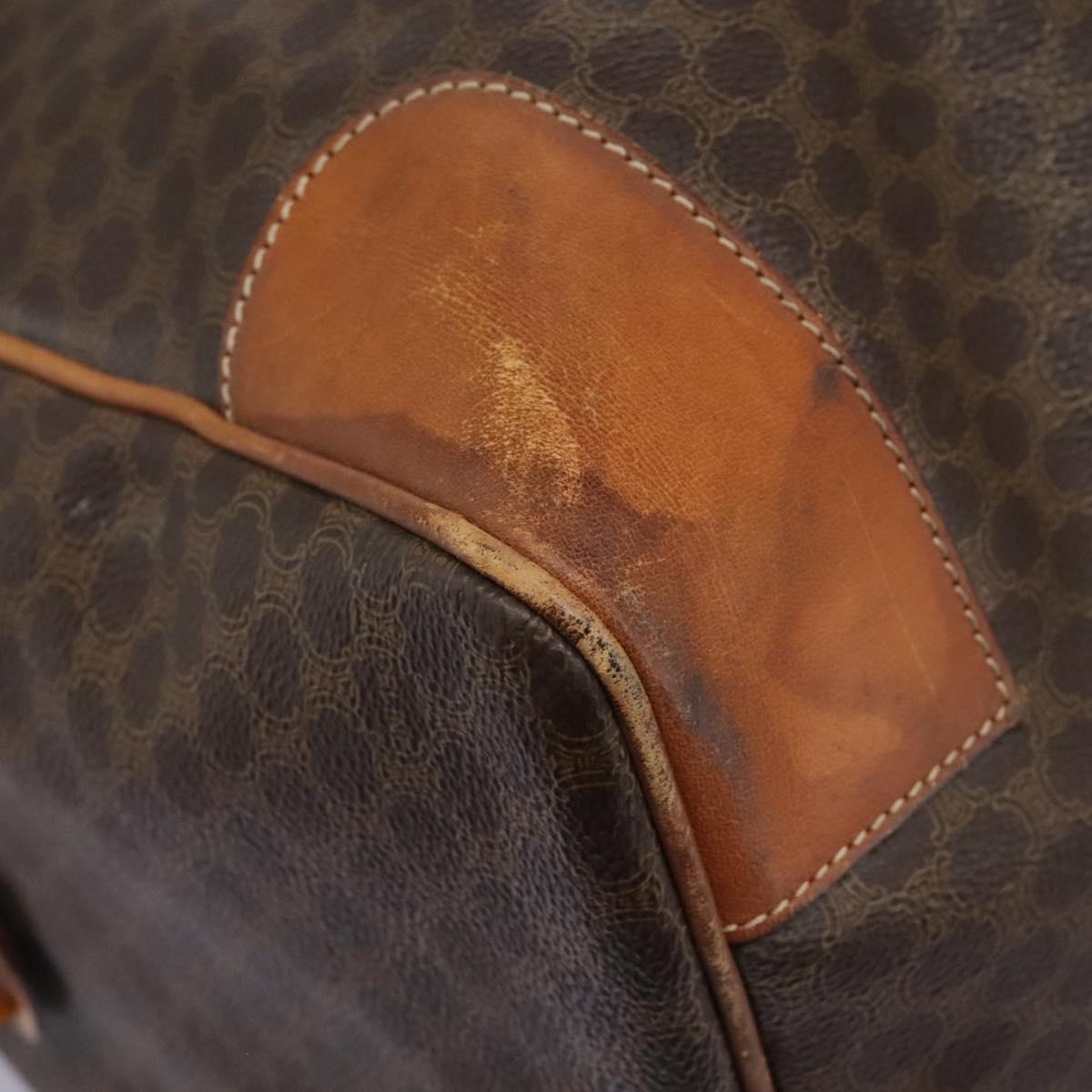 Céline Boston Brown Canvas Travel Bag (Pre-Owned)