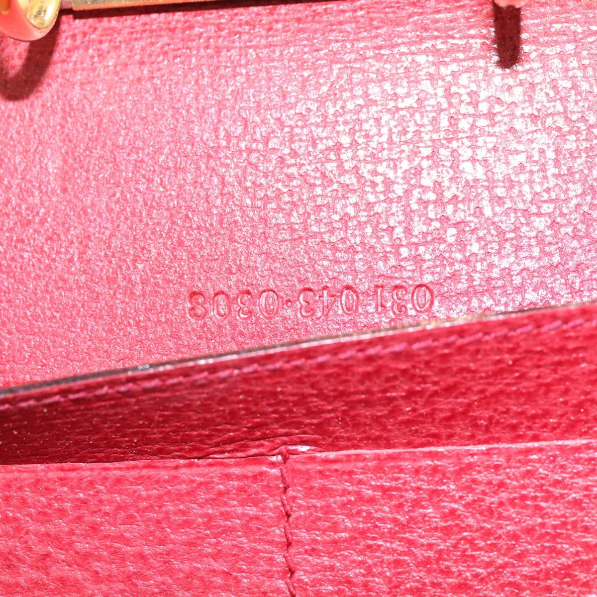 Gucci Couverture Agenda Red Leather Wallet (Pre-Owned)
