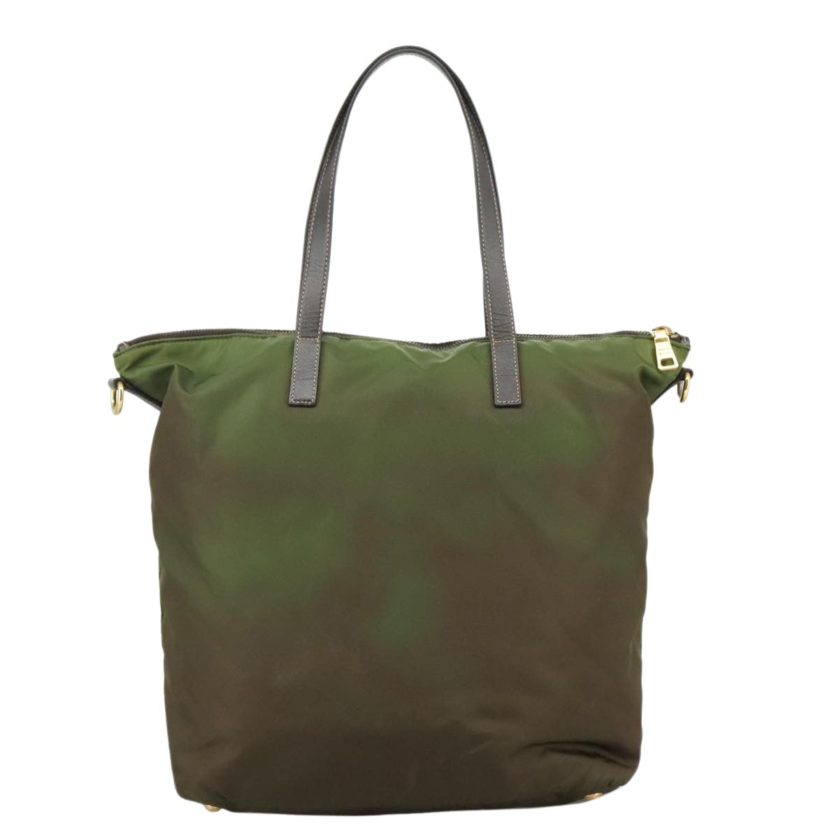 Prada Tessuto Khaki Synthetic Tote Bag (Pre-Owned)