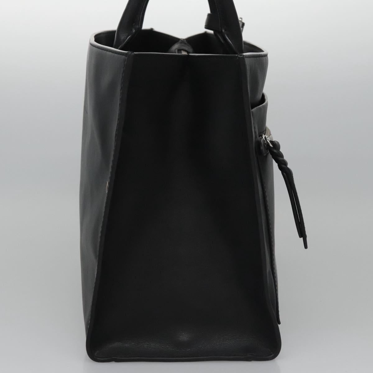 Ralph Lauren Polo Black Leather Tote Bag (Pre-Owned)