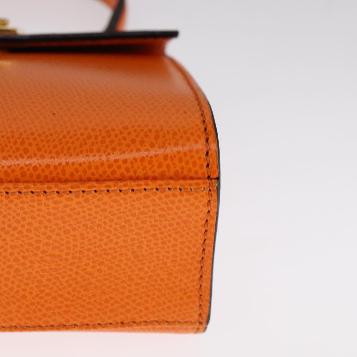 Céline Kelly Orange Leather Handbag (Pre-Owned)