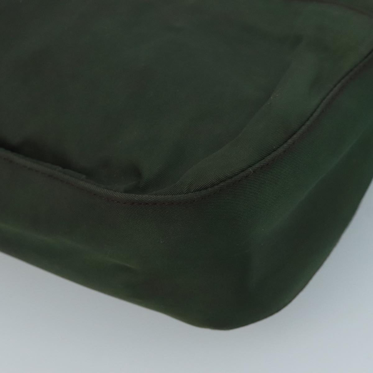 Prada Re-Nylon Khaki Synthetic Shoulder Bag (Pre-Owned)