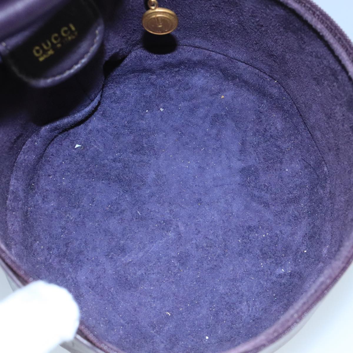 Gucci Vanity Purple Leather Handbag (Pre-Owned)