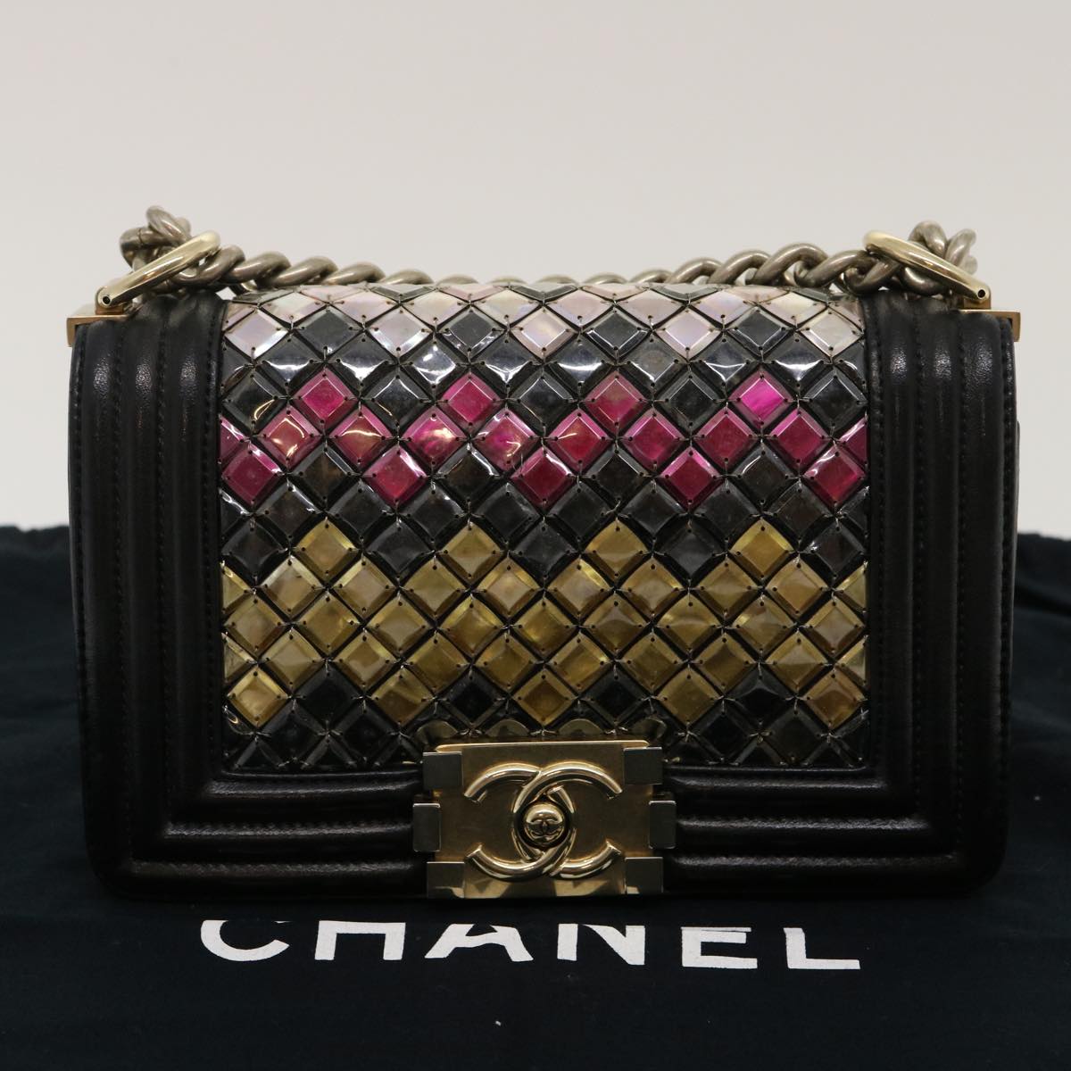 Chanel Boy Multicolour Leather Shoulder Bag (Pre-Owned)