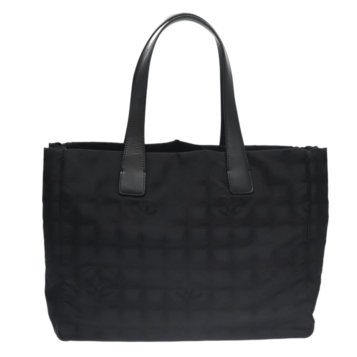 Chanel Travel Line Black Synthetic Tote Bag (Pre-Owned)