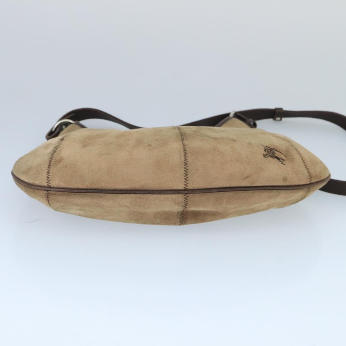 Burberry Blue Label Beige Suede Shoulder Bag (Pre-Owned)