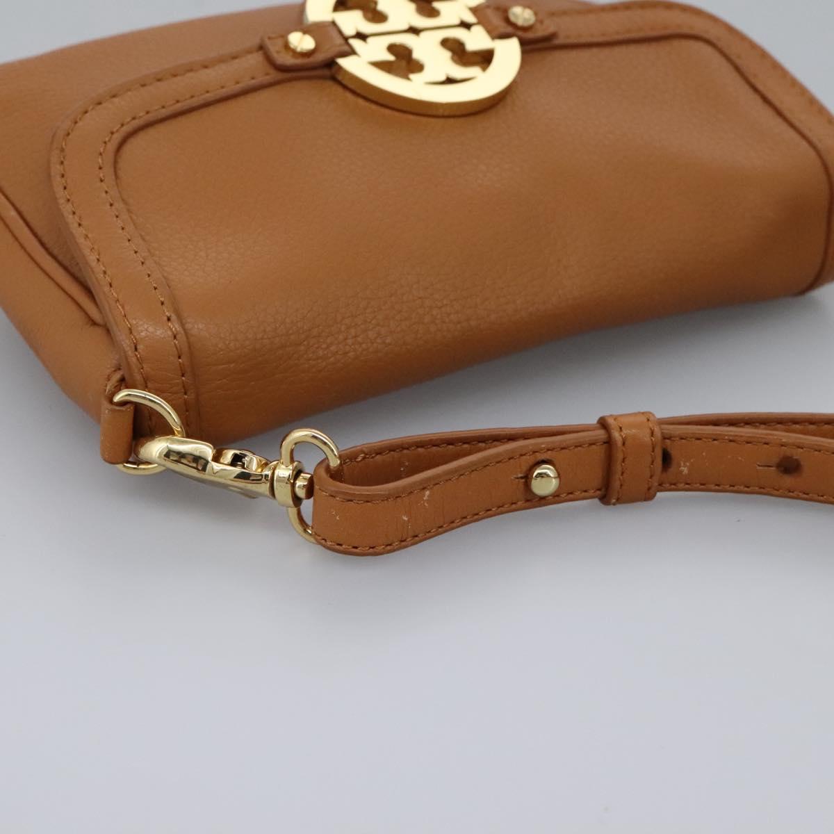 Tory Burch Brown Leather Shoulder Bag (Pre-Owned)