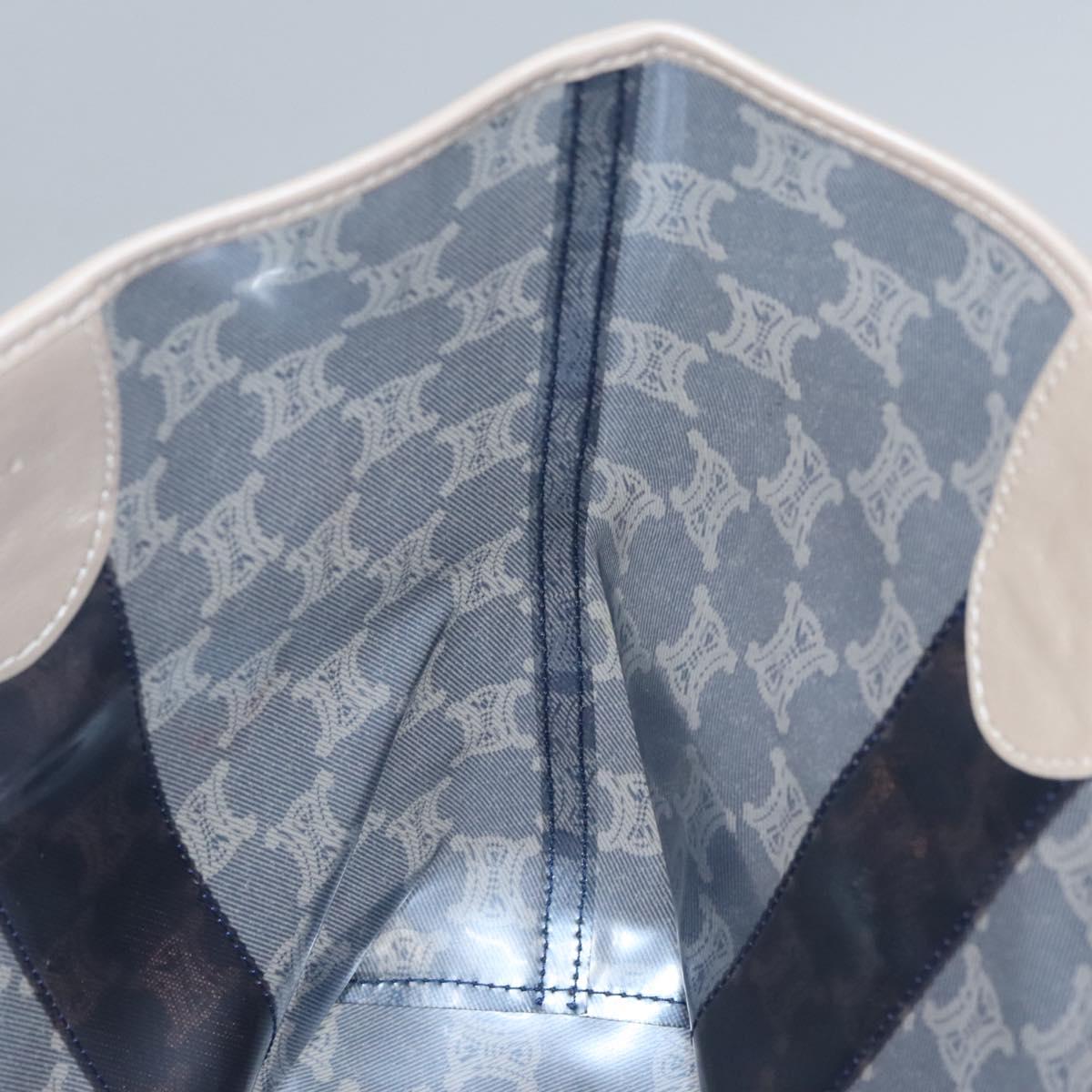 Céline Macadam Blue Canvas Shoulder Bag (Pre-Owned)