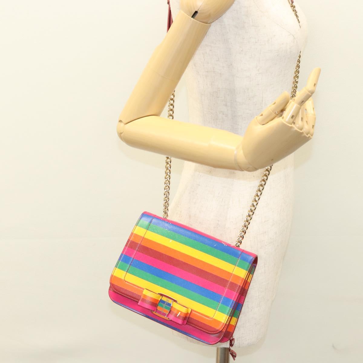 Salvatore Ferragamo Vara Multicolour Leather Shoulder Bag (Pre-Owned)