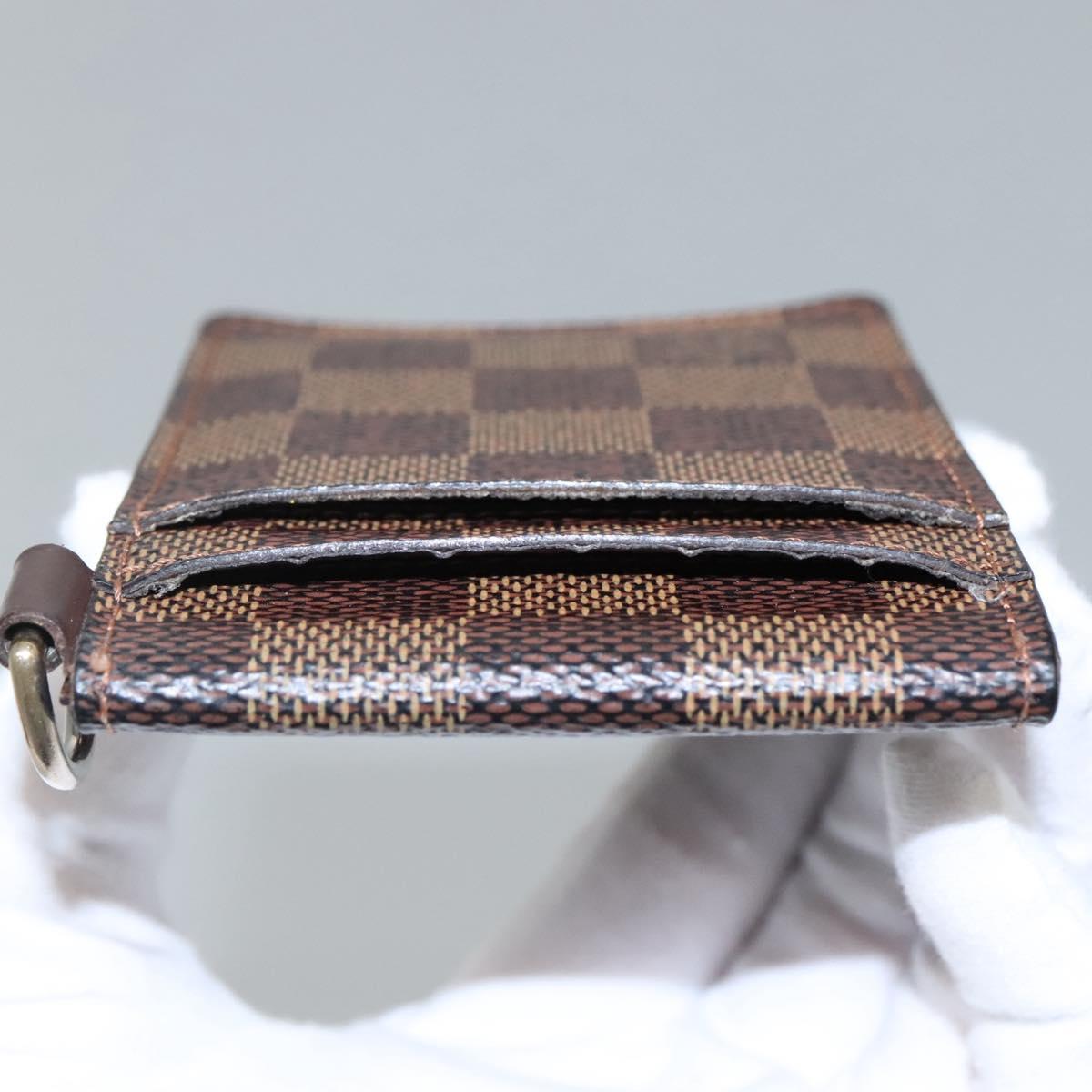 Louis Vuitton Card Case Brown Canvas Wallet (Pre-Owned)