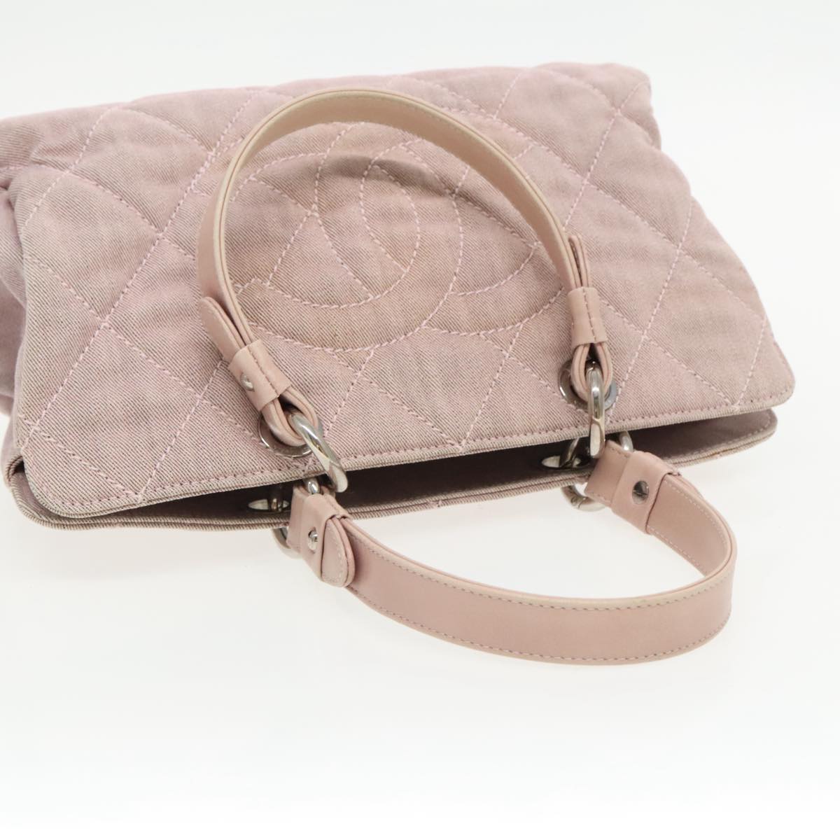 Chanel Pink Canvas Handbag (Pre-Owned)