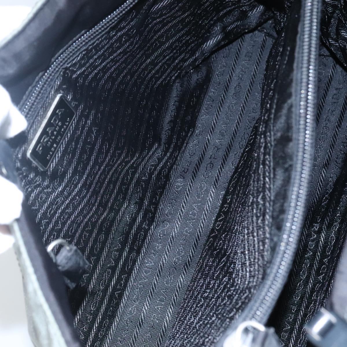 Prada Tessuto Grey Synthetic Tote Bag (Pre-Owned)