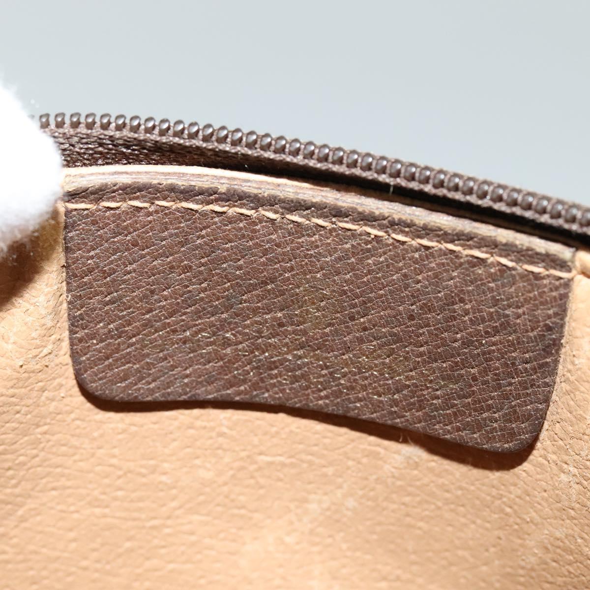 Gucci Shelly Beige Canvas Shoulder Bag (Pre-Owned)