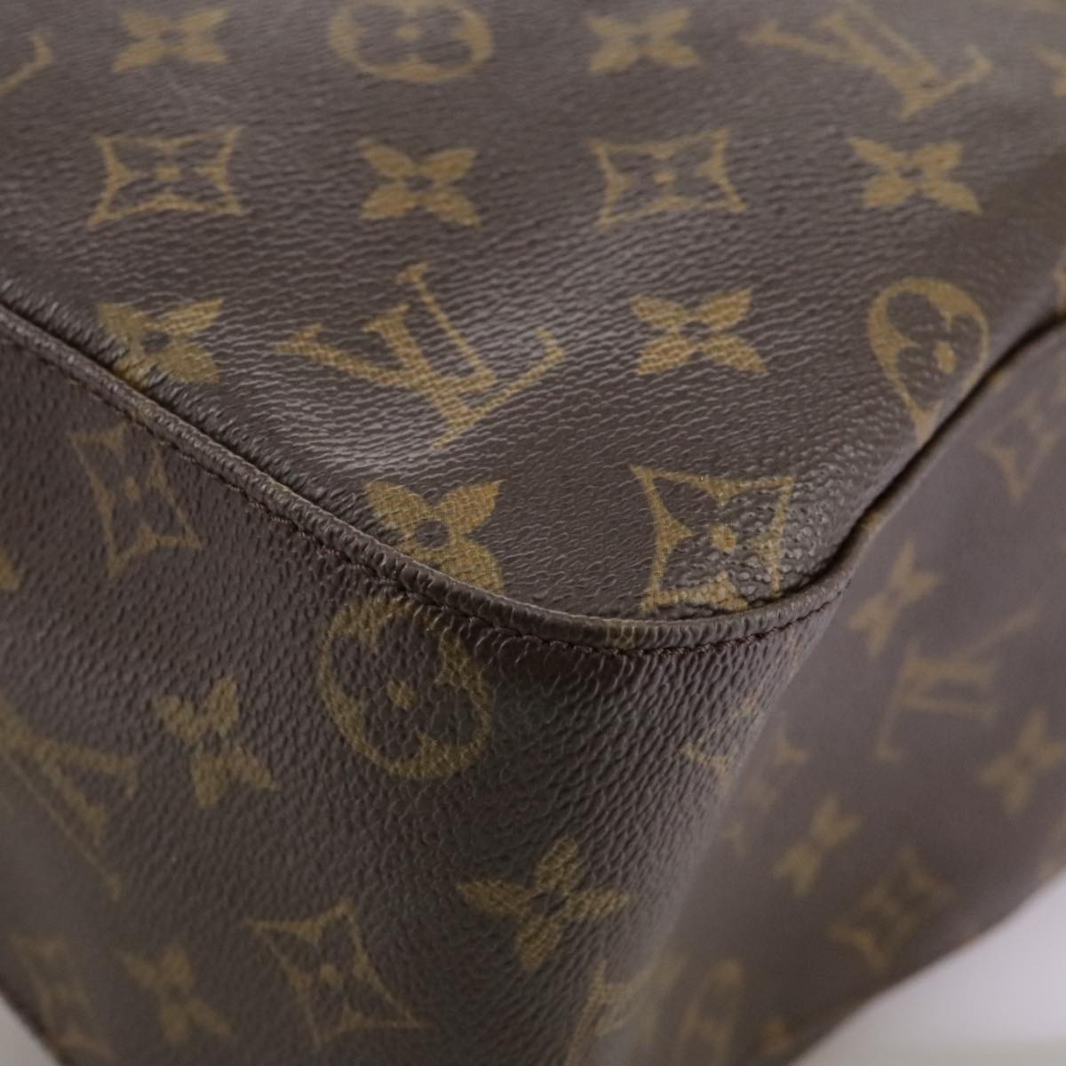 Louis Vuitton Looping Gm Brown Canvas Shoulder Bag (Pre-Owned)