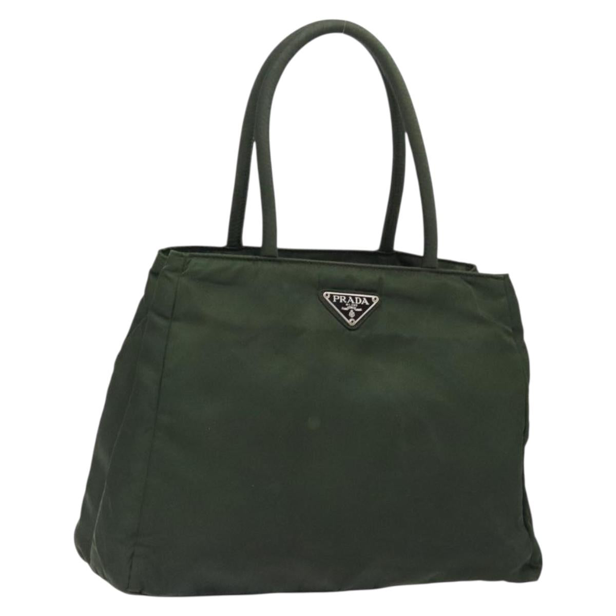 Prada Tessuto Khaki Nylon Tote Bag (Pre-Owned)