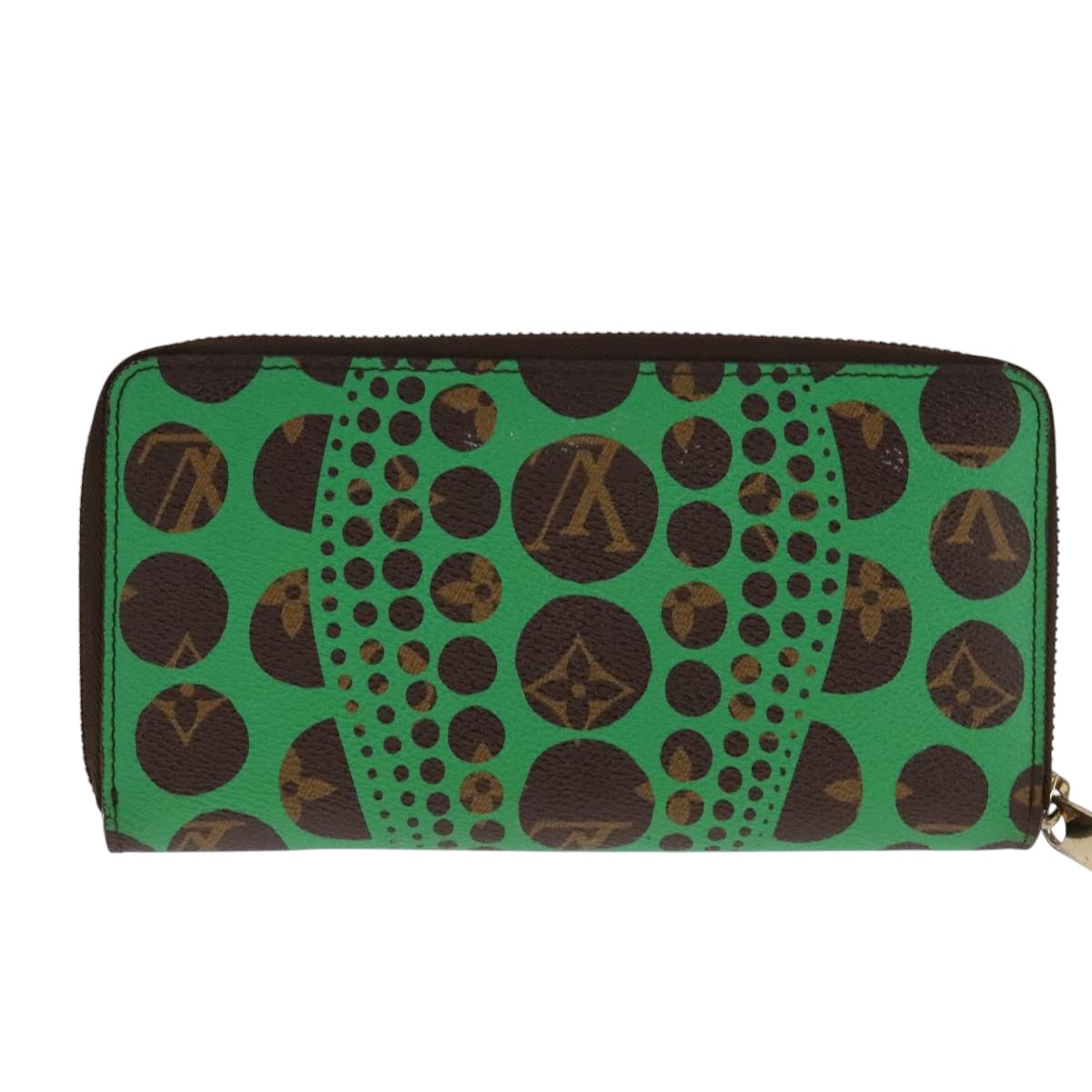 Louis Vuitton Zippy Wallet Green Canvas Wallet (Pre-Owned)