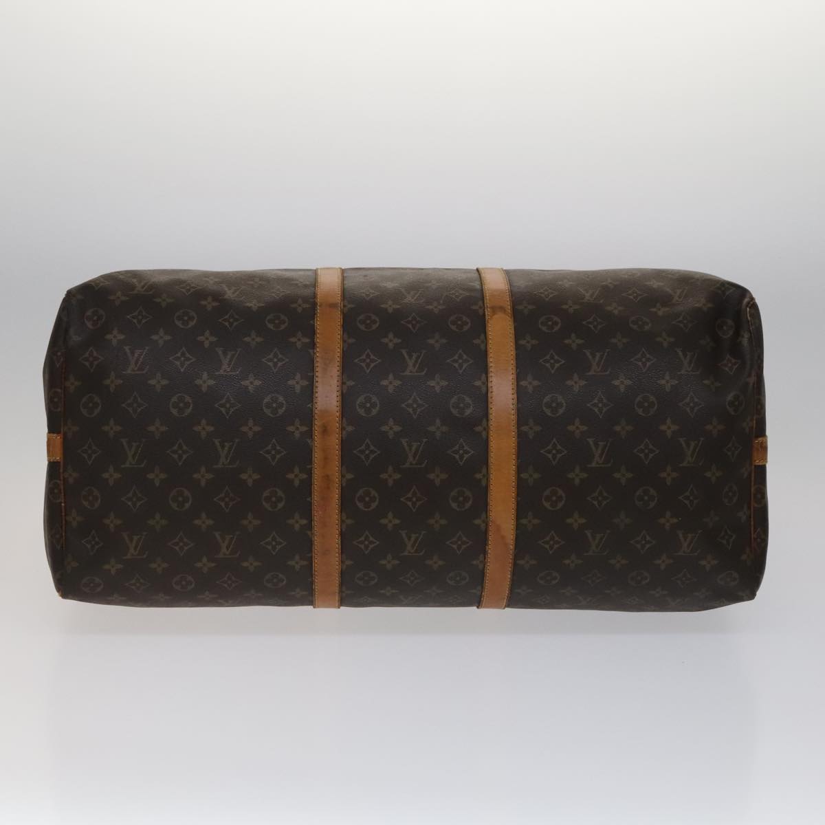 Louis Vuitton Keepall Bandoulière 60 Brown Canvas Travel Bag (Pre-Owned)