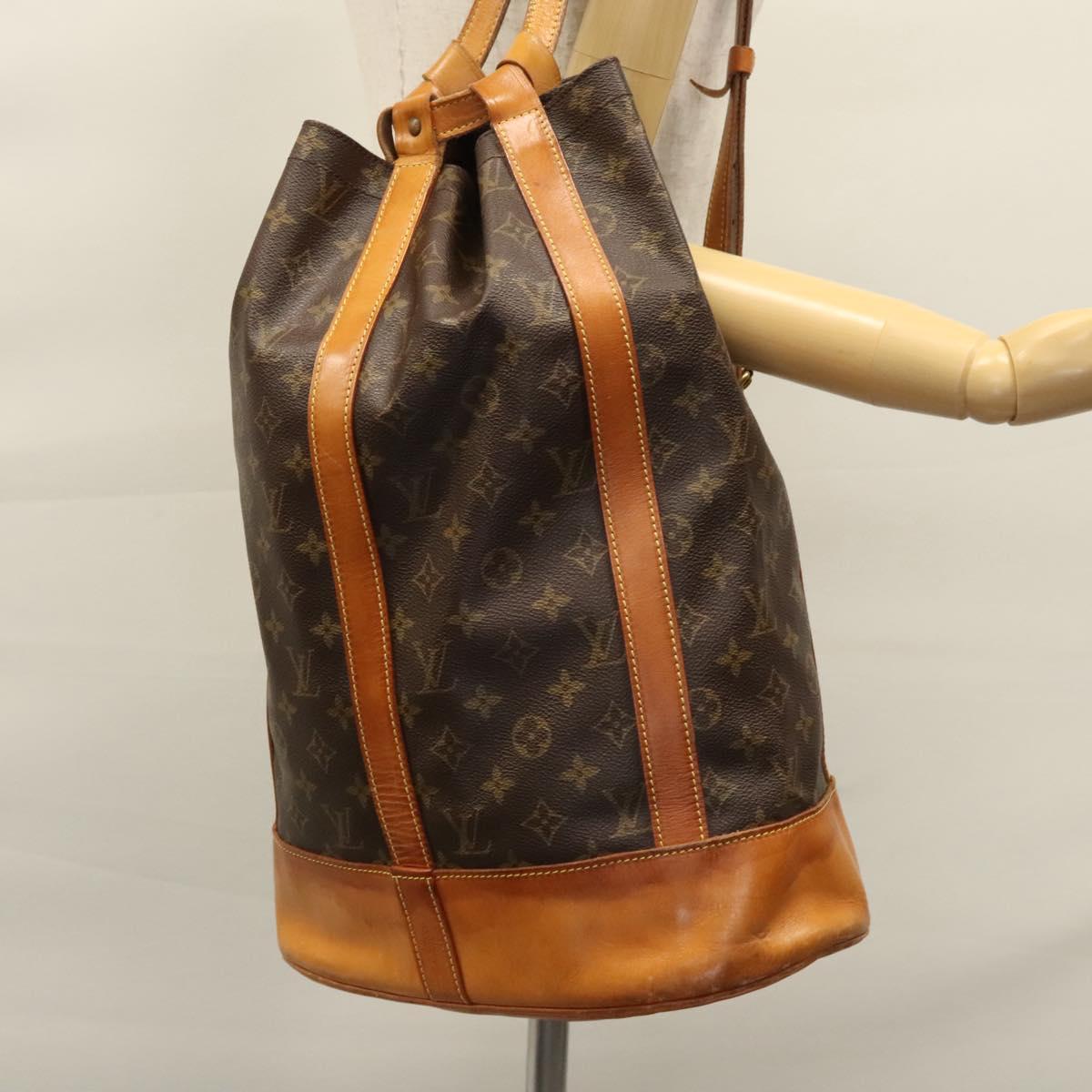 Louis Vuitton Randonnée Brown Canvas Shoulder Bag (Pre-Owned)