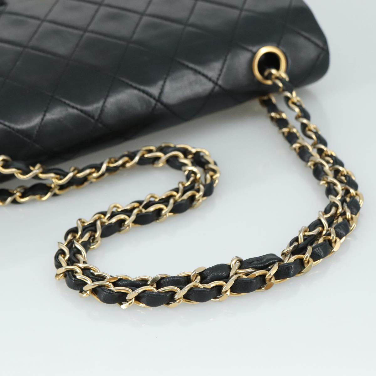 Chanel Timeless Black Leather Shoulder Bag (Pre-Owned)
