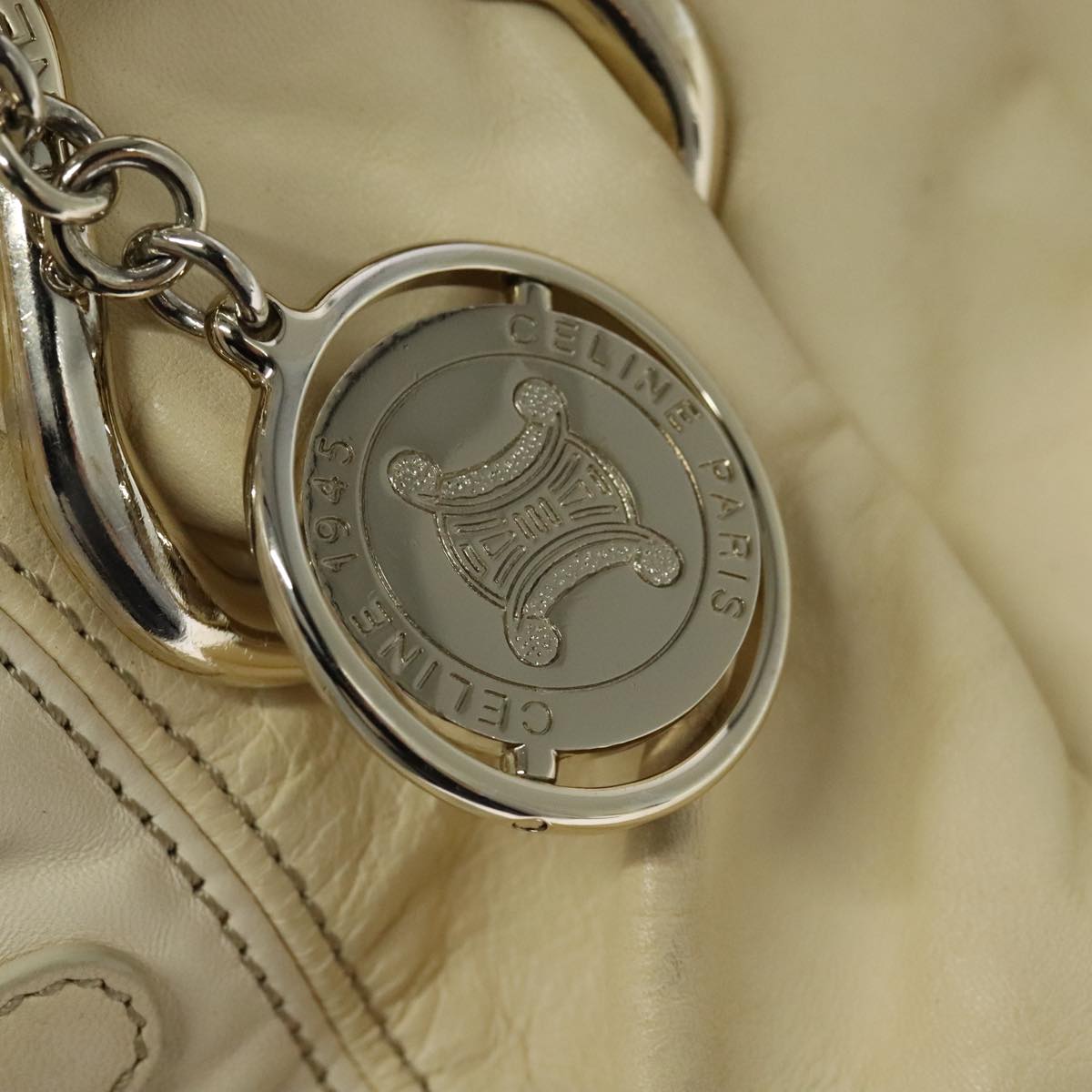 Céline White Leather Tote Bag (Pre-Owned)