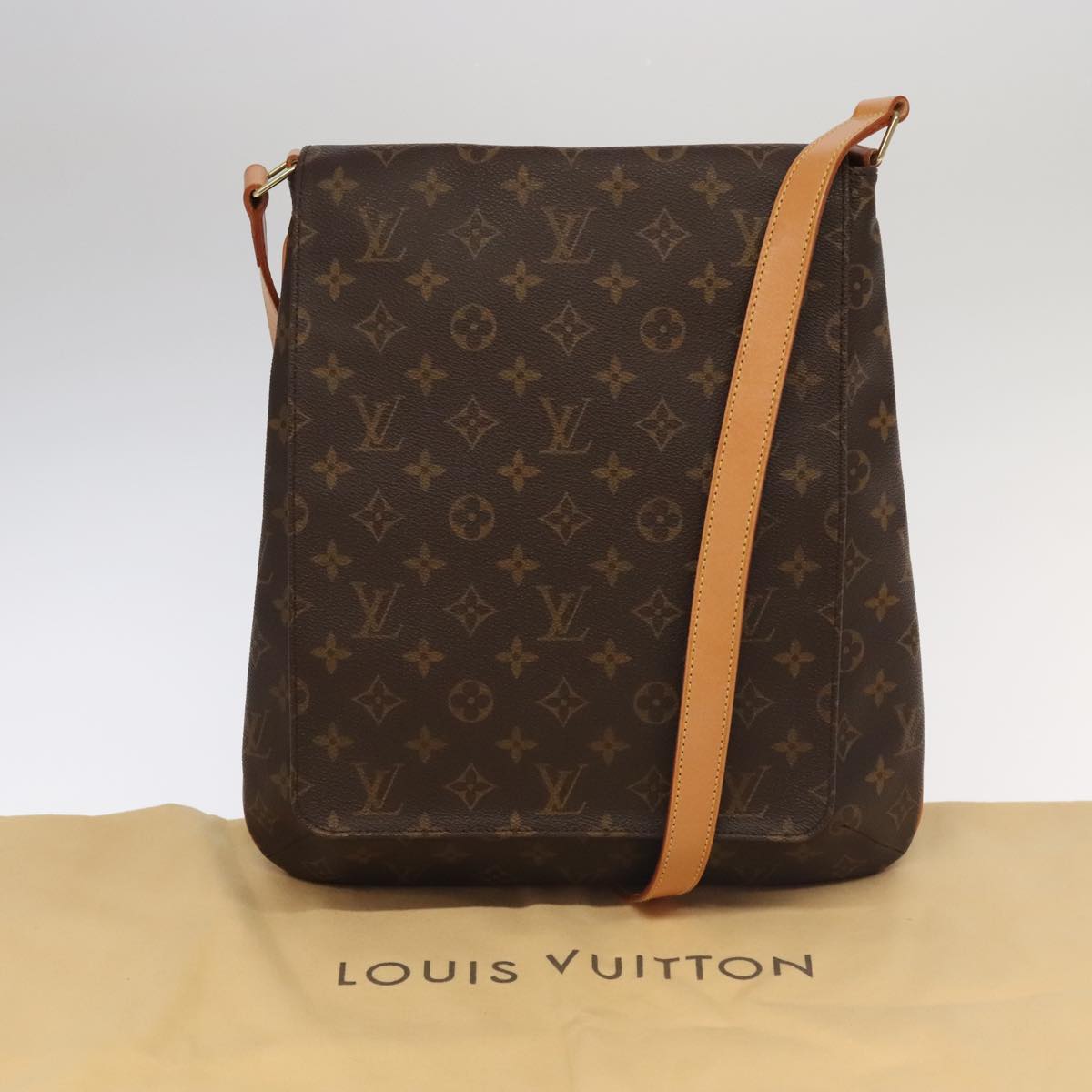 Louis Vuitton Musette Brown Canvas Shoulder Bag (Pre-Owned)