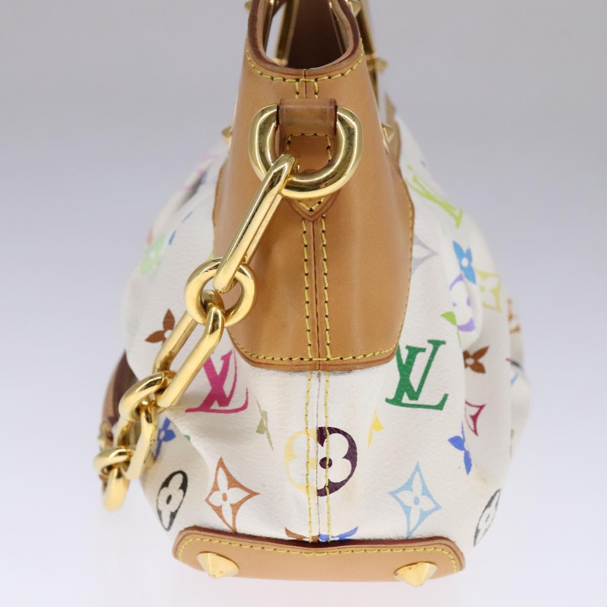 Louis Vuitton Judy White Canvas Shoulder Bag (Pre-Owned)