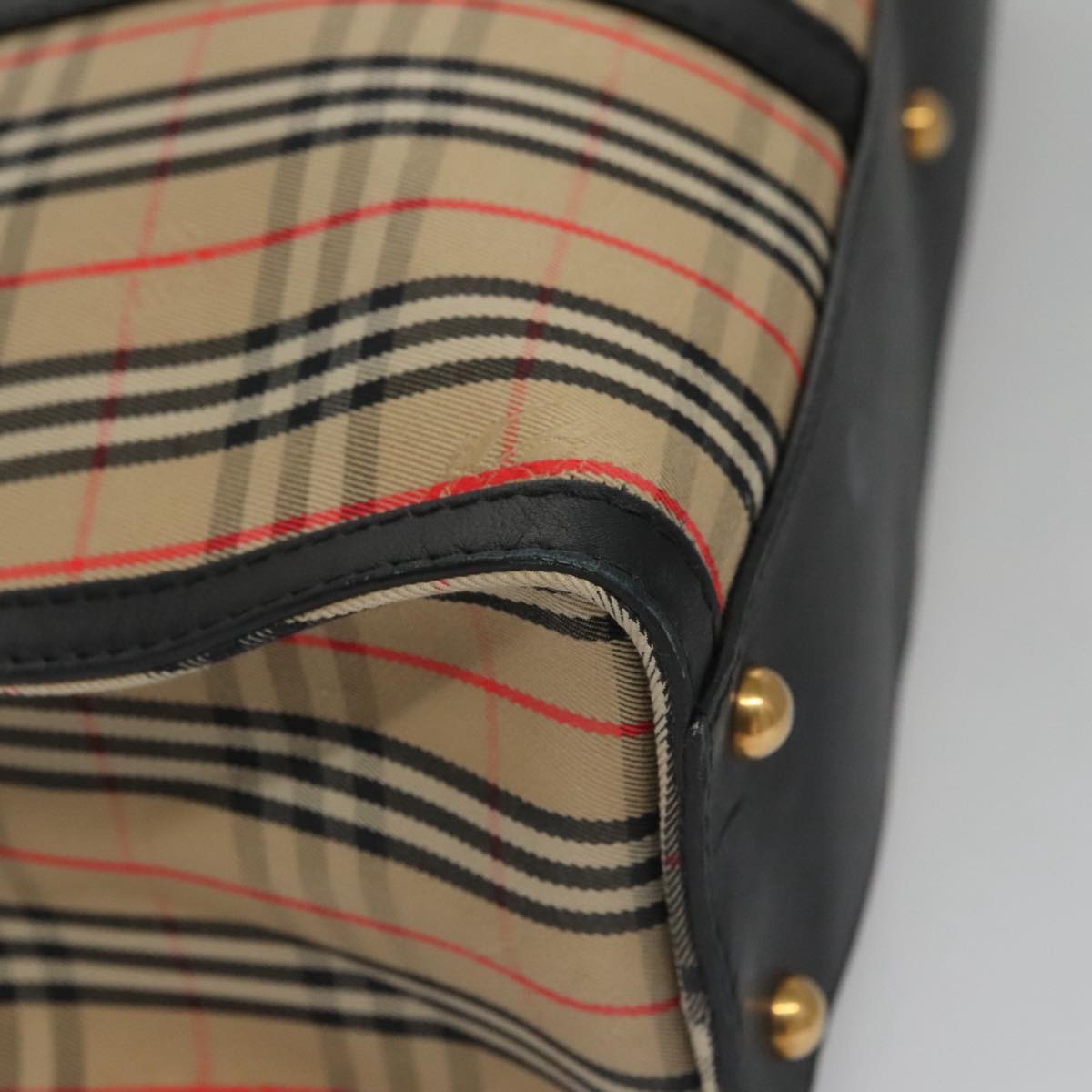 Burberry Nova Check Beige Canvas Tote Bag (Pre-Owned)
