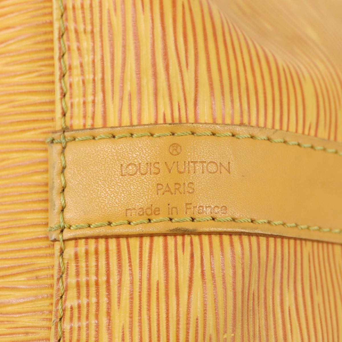 Louis Vuitton Noé Pm Yellow Leather Shoulder Bag (Pre-Owned)
