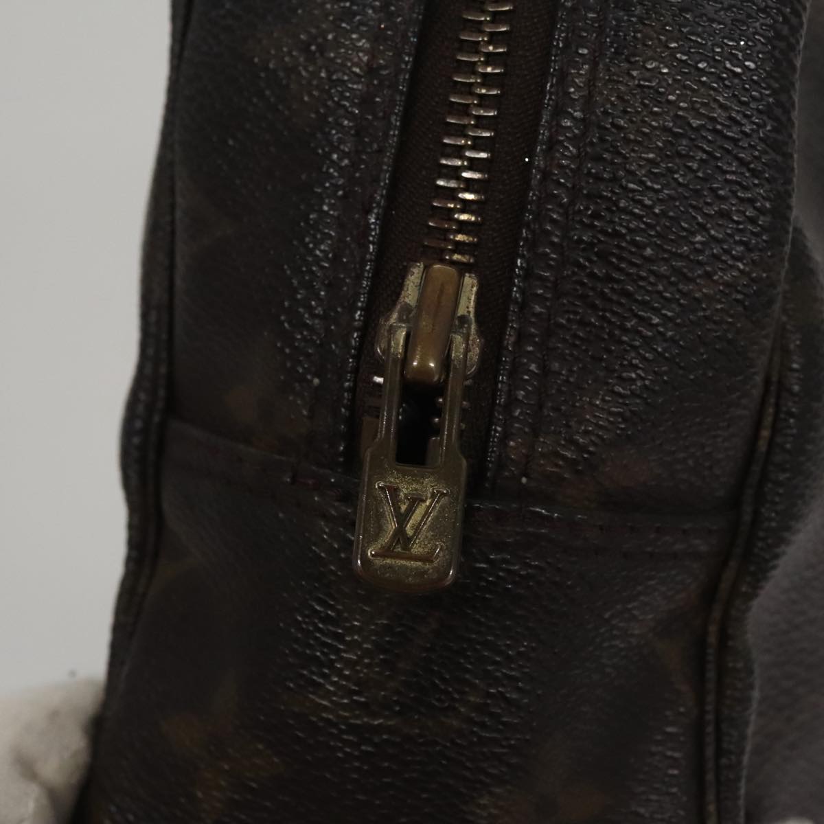 Louis Vuitton Trousse Toilette 28 Brown Canvas Clutch Bag (Pre-Owned)