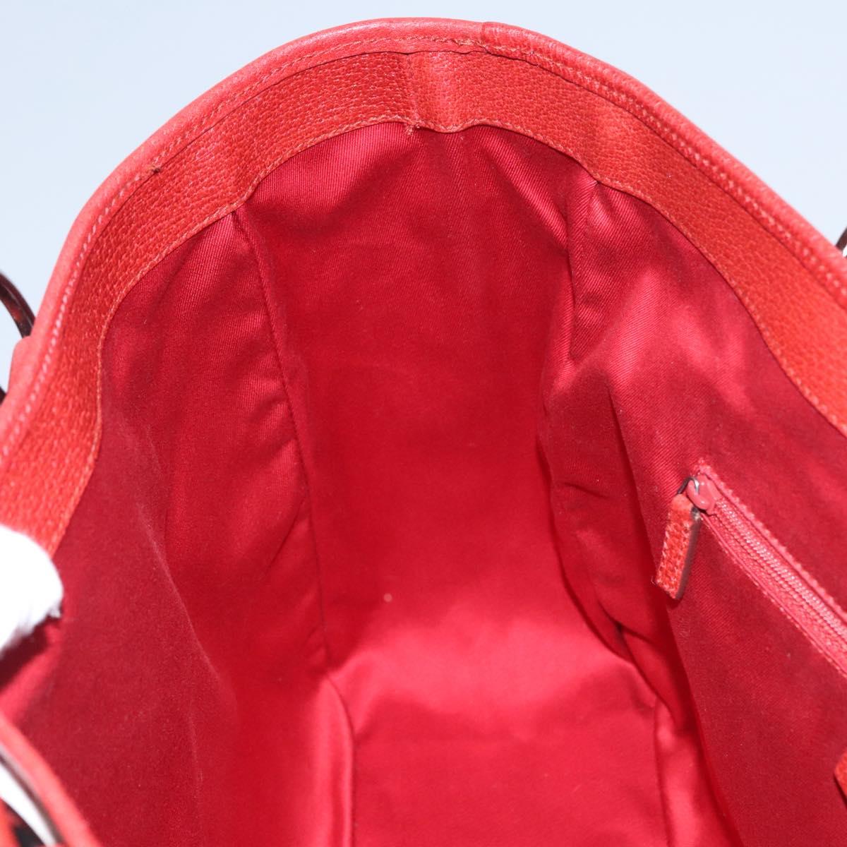 Gucci Gg Canvas Red Canvas Tote Bag (Pre-Owned)