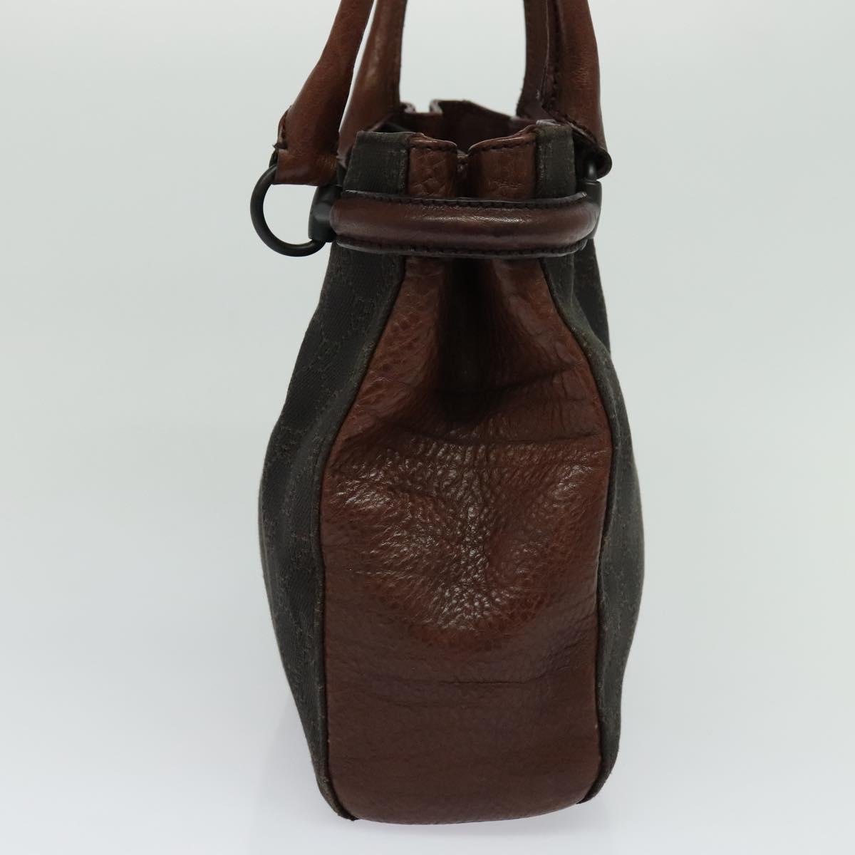 Gucci Horsebit Brown Canvas Tote Bag (Pre-Owned)