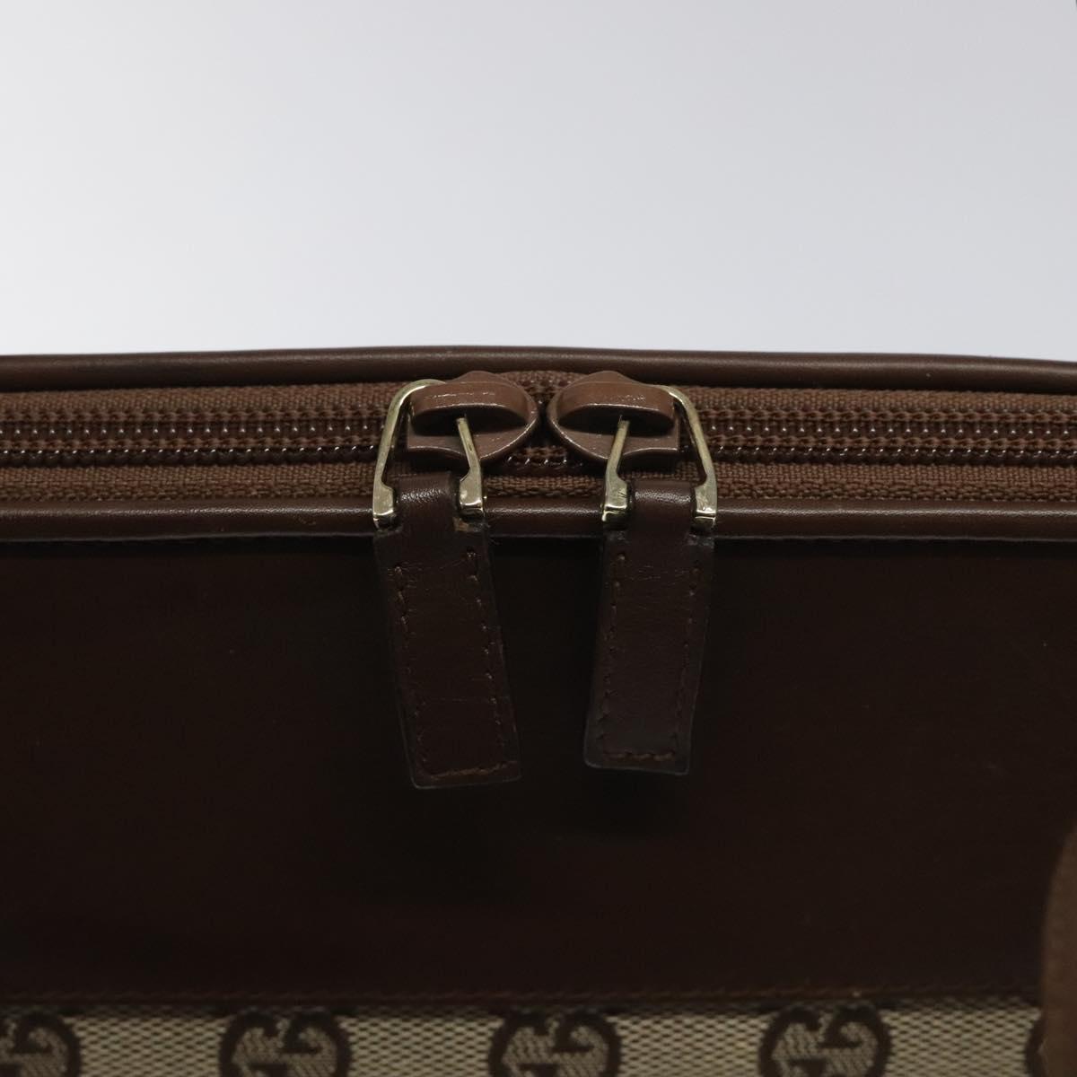 Gucci Gg Canvas Beige Canvas Shoulder Bag (Pre-Owned)