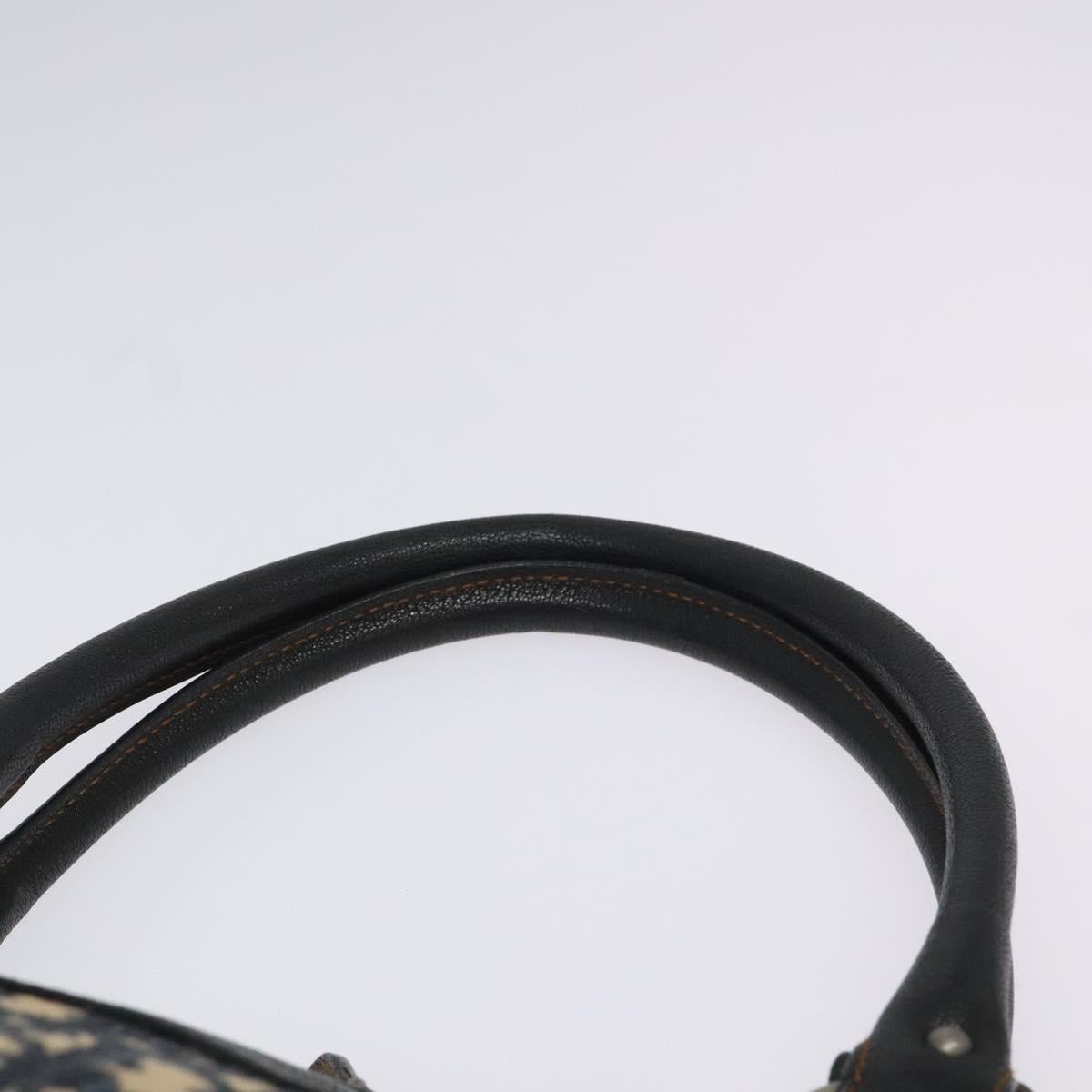 Dior Trotter Navy Canvas Handbag (Pre-Owned)