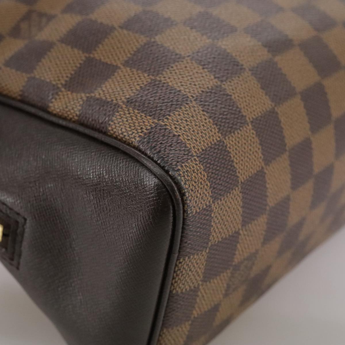 Louis Vuitton Triana Brown Canvas Handbag (Pre-Owned)