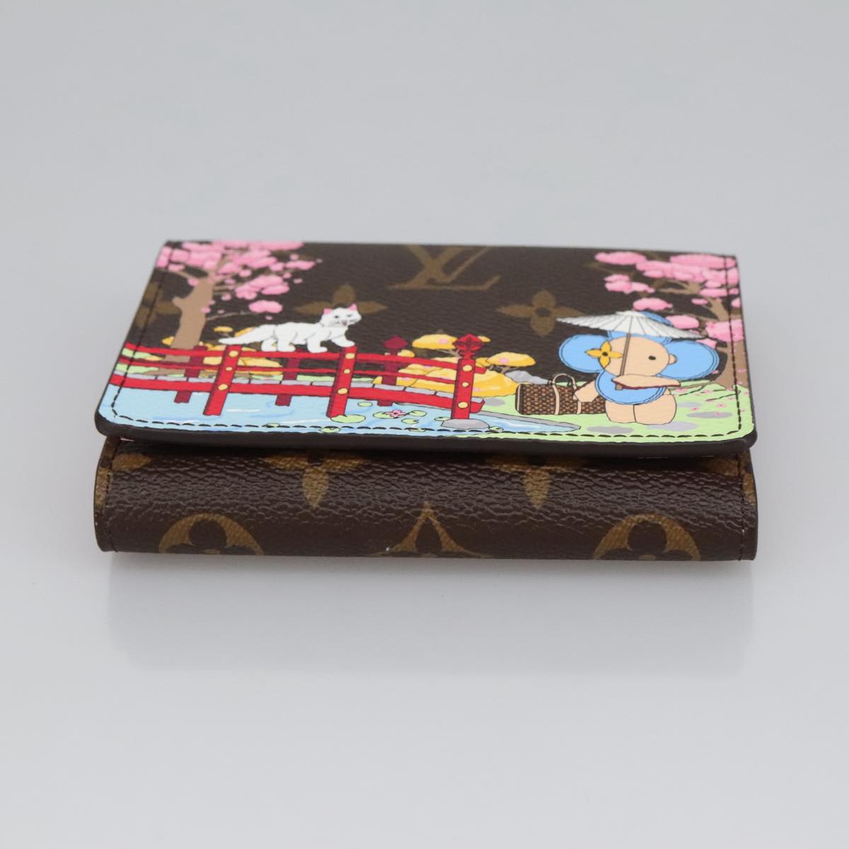 Louis Vuitton Portefeuille Victorine Brown Canvas Wallet (Pre-Owned)