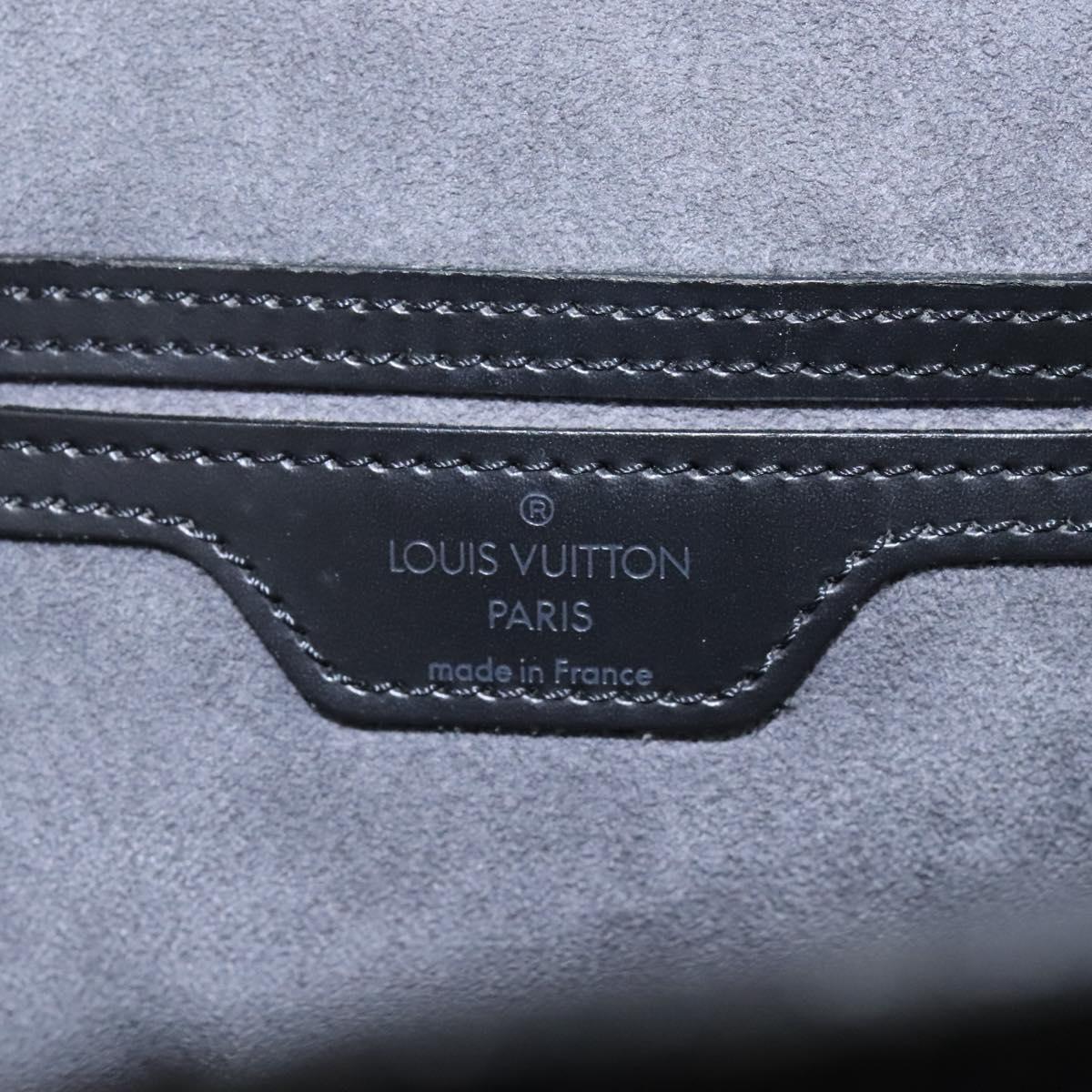 Louis Vuitton Gobelins Black Leather Backpack Bag (Pre-Owned)
